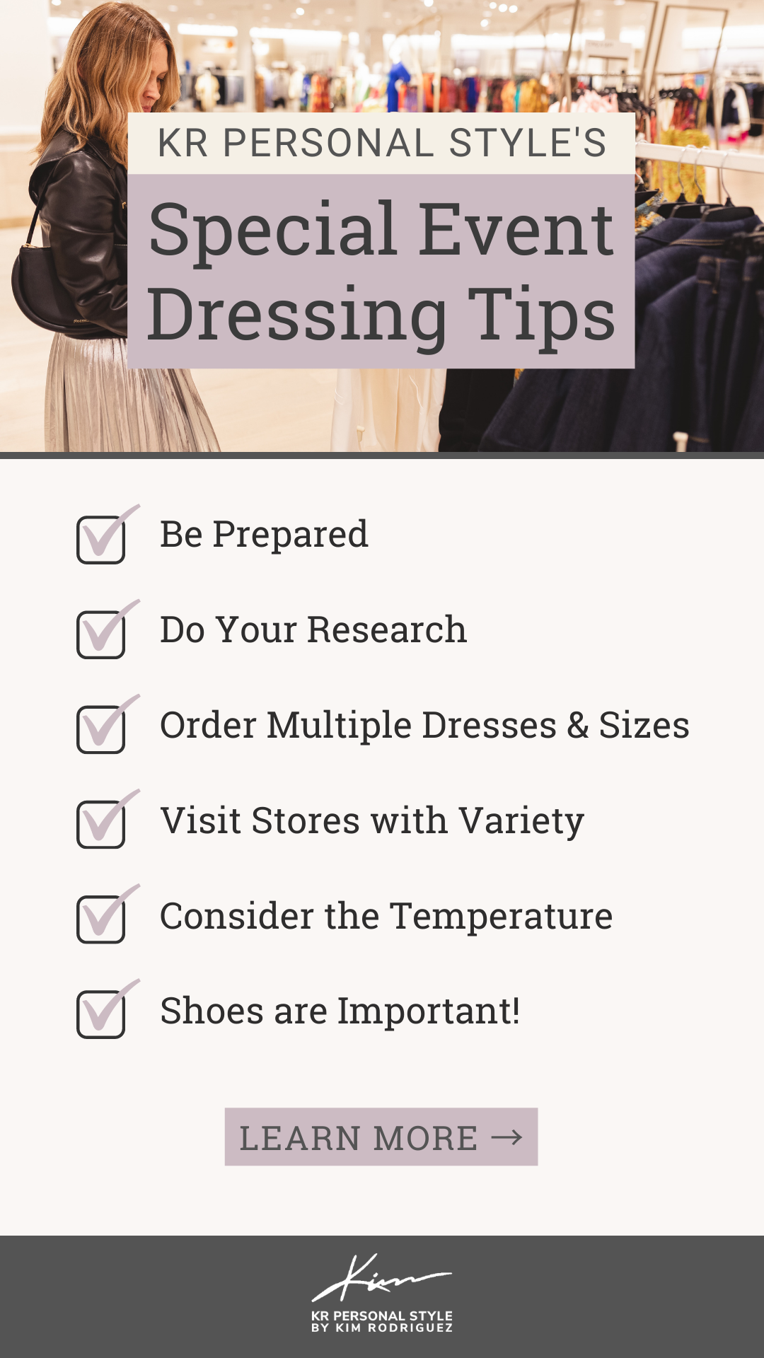 special event dressing tips
